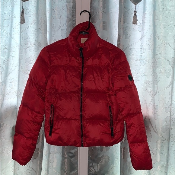 Michael Kors Jackets & Blazers - Red Michael Kors Women’s Puffer Coat Size Small
